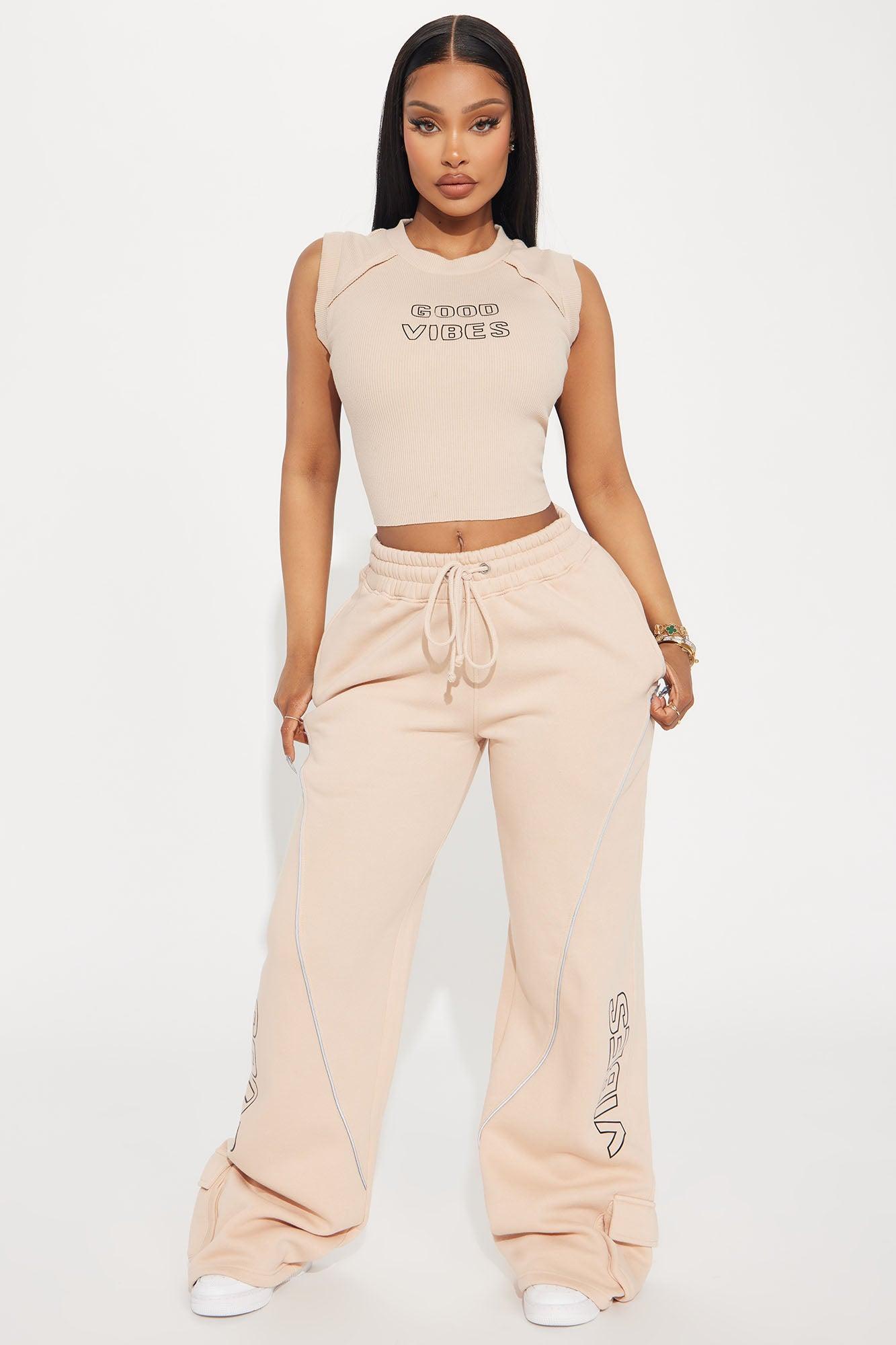 Good Vibes Washed Tee - Taupe/combo Product Image