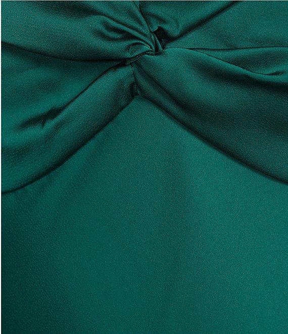 Dear Moon Sweetheart Neck Twist Front Tie-Shoulder Empire Waist Dress Product Image