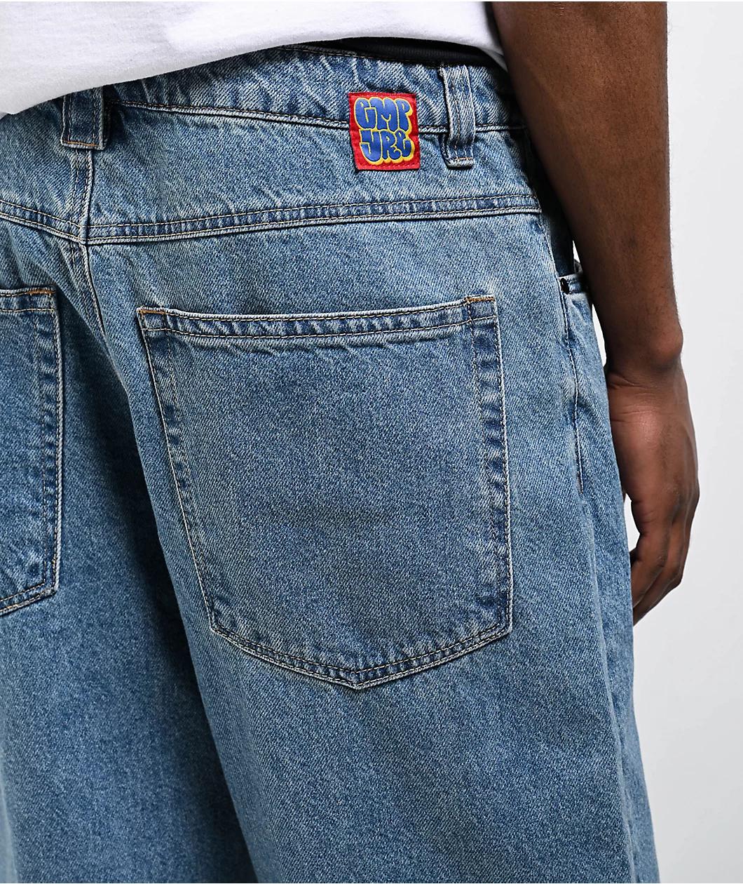 Empyre Grey Wash Ultra Loose Skate Jeans Product Image