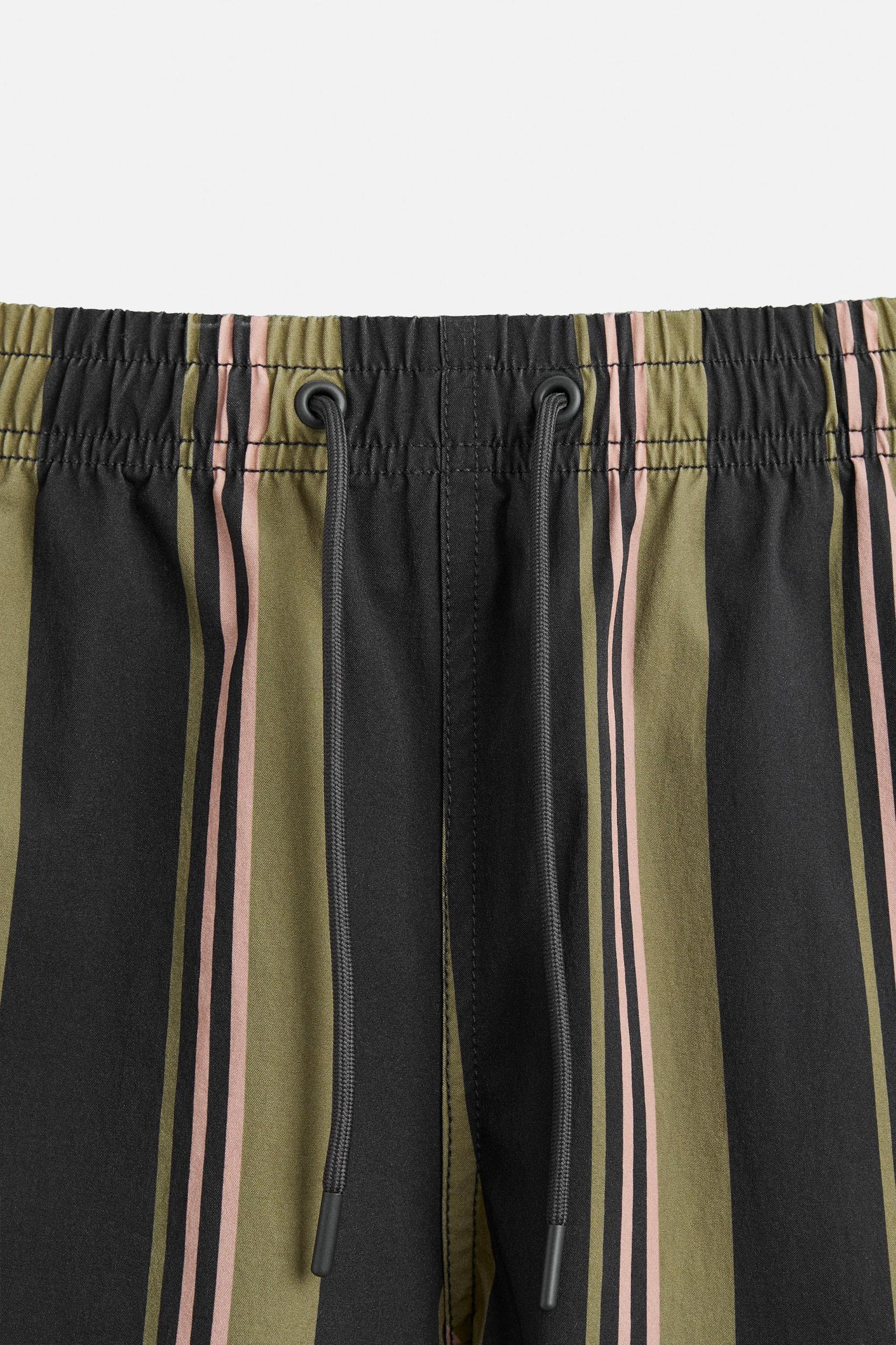 STRIPED MID-LENGTH SWIMSUIT Product Image