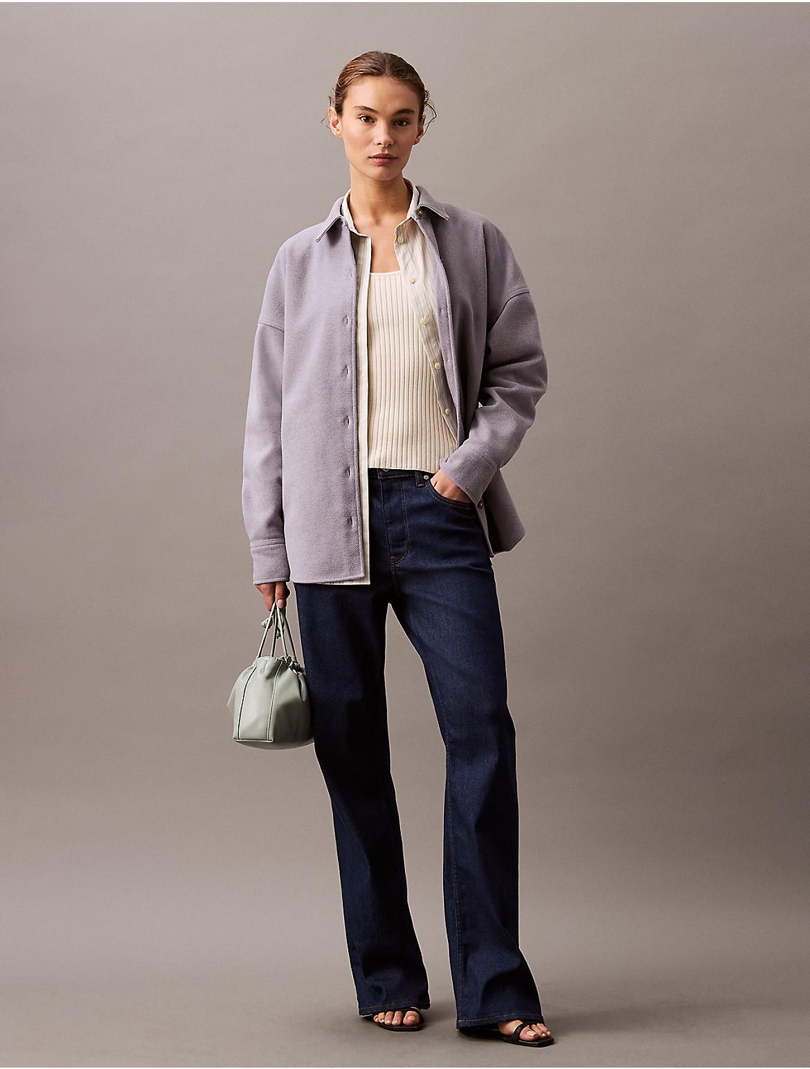 Calvin Klein Womens Lightweight Windbreaker Jacket - Purple Product Image