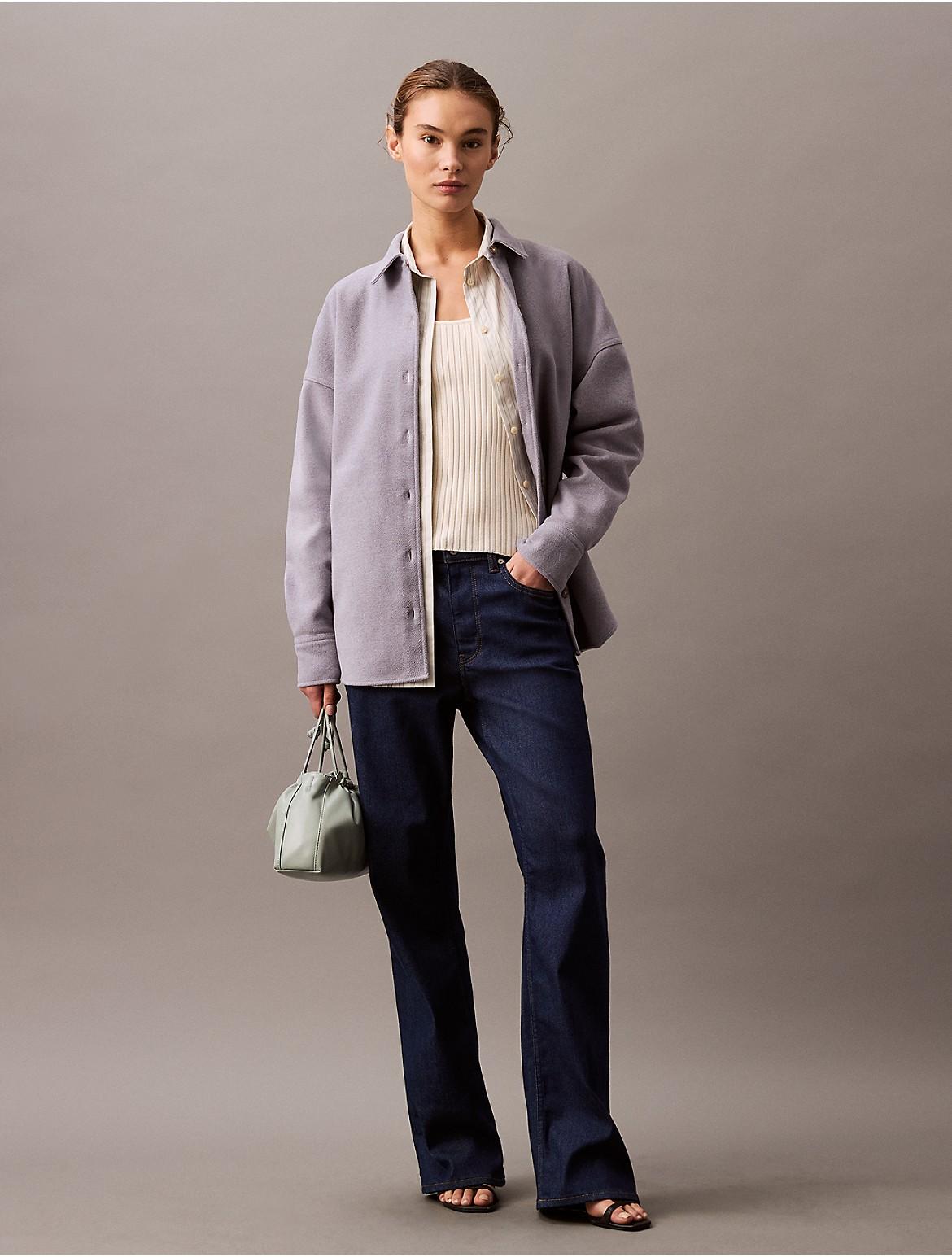 Calvin Klein Womens Lightweight Windbreaker Jacket - Purple Product Image