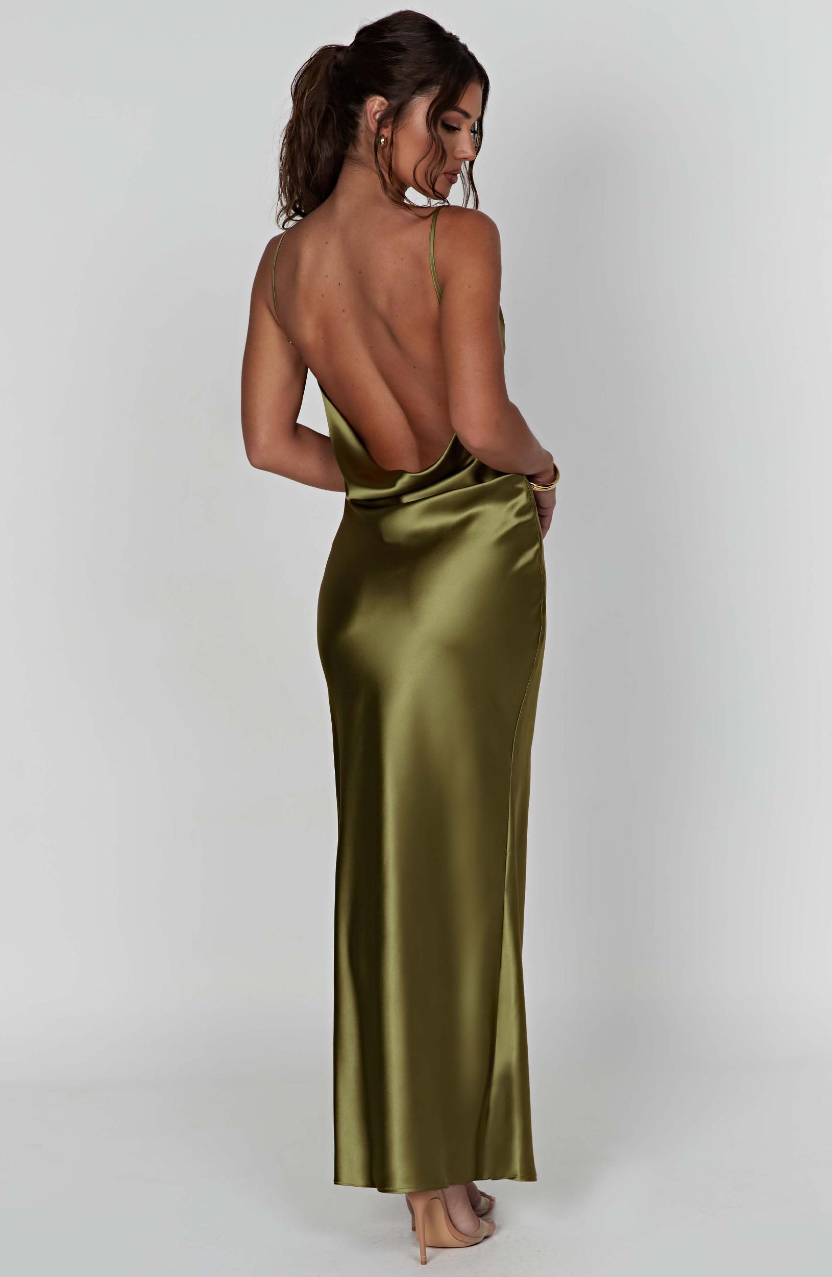 Celestina Maxi Dress - Khaki Product Image