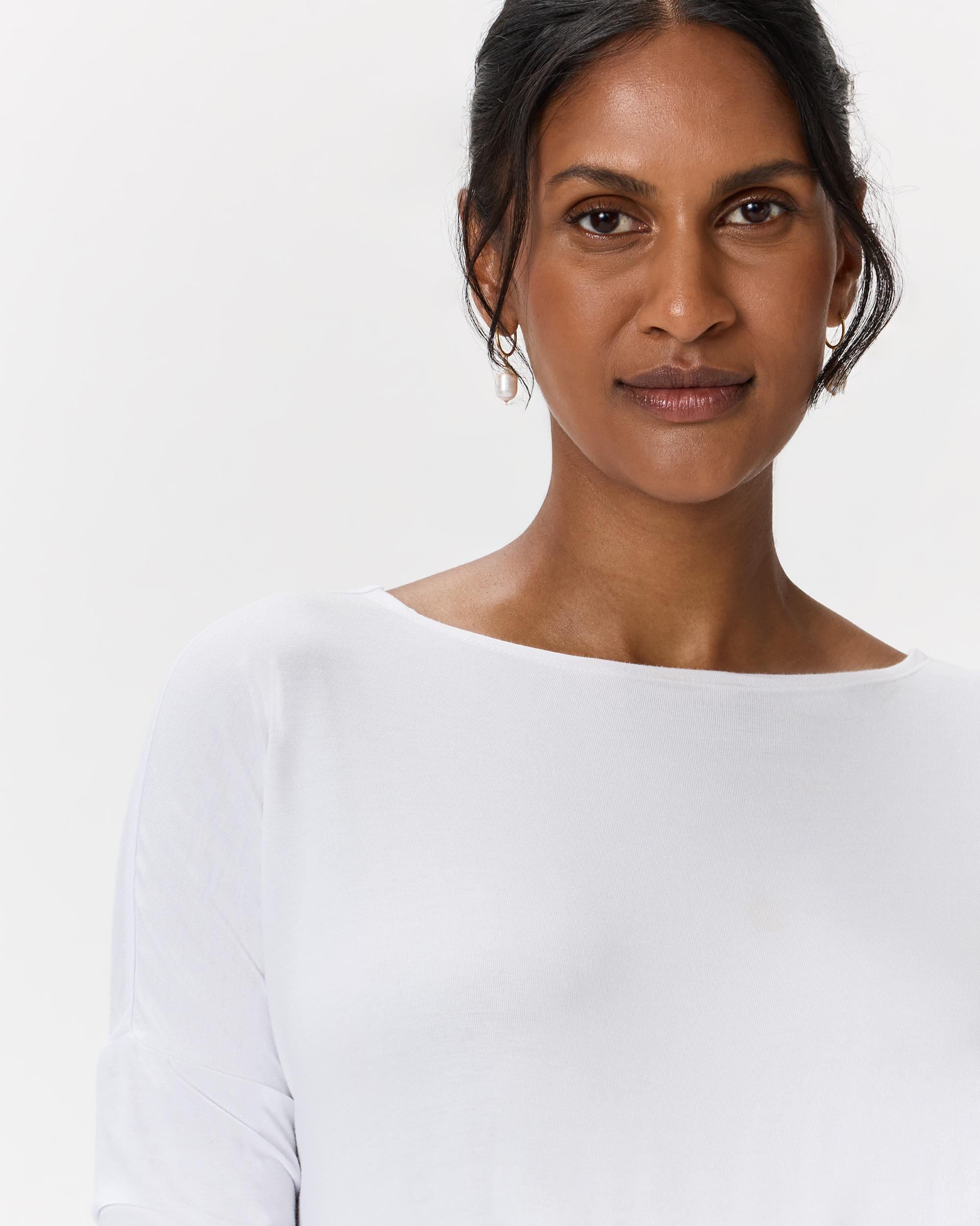 Quince | Women's Bamboo Jersey Maternity Long Sleeve T-Shirt Product Image