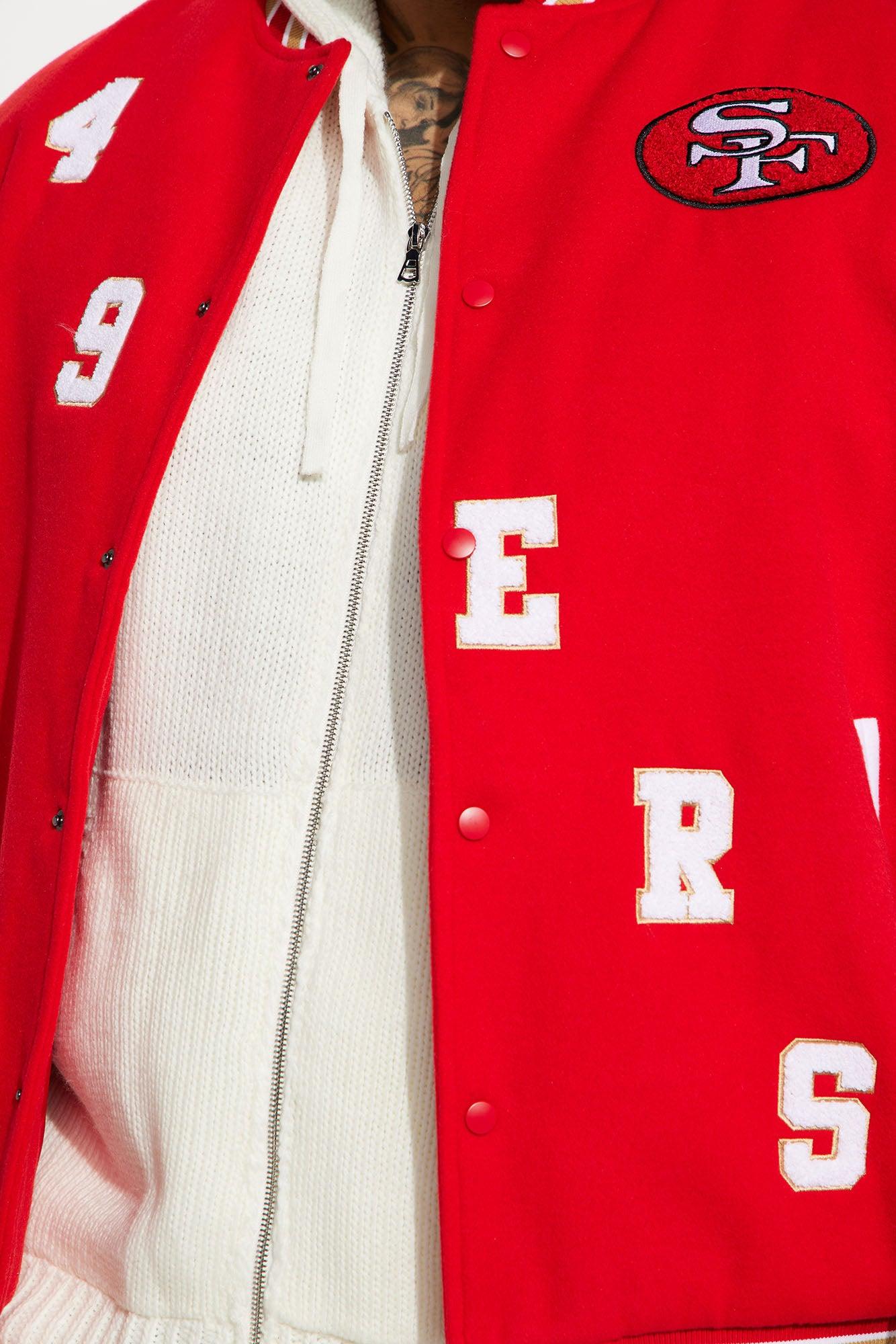 49ERS Varsity Jacket - Red/White Product Image