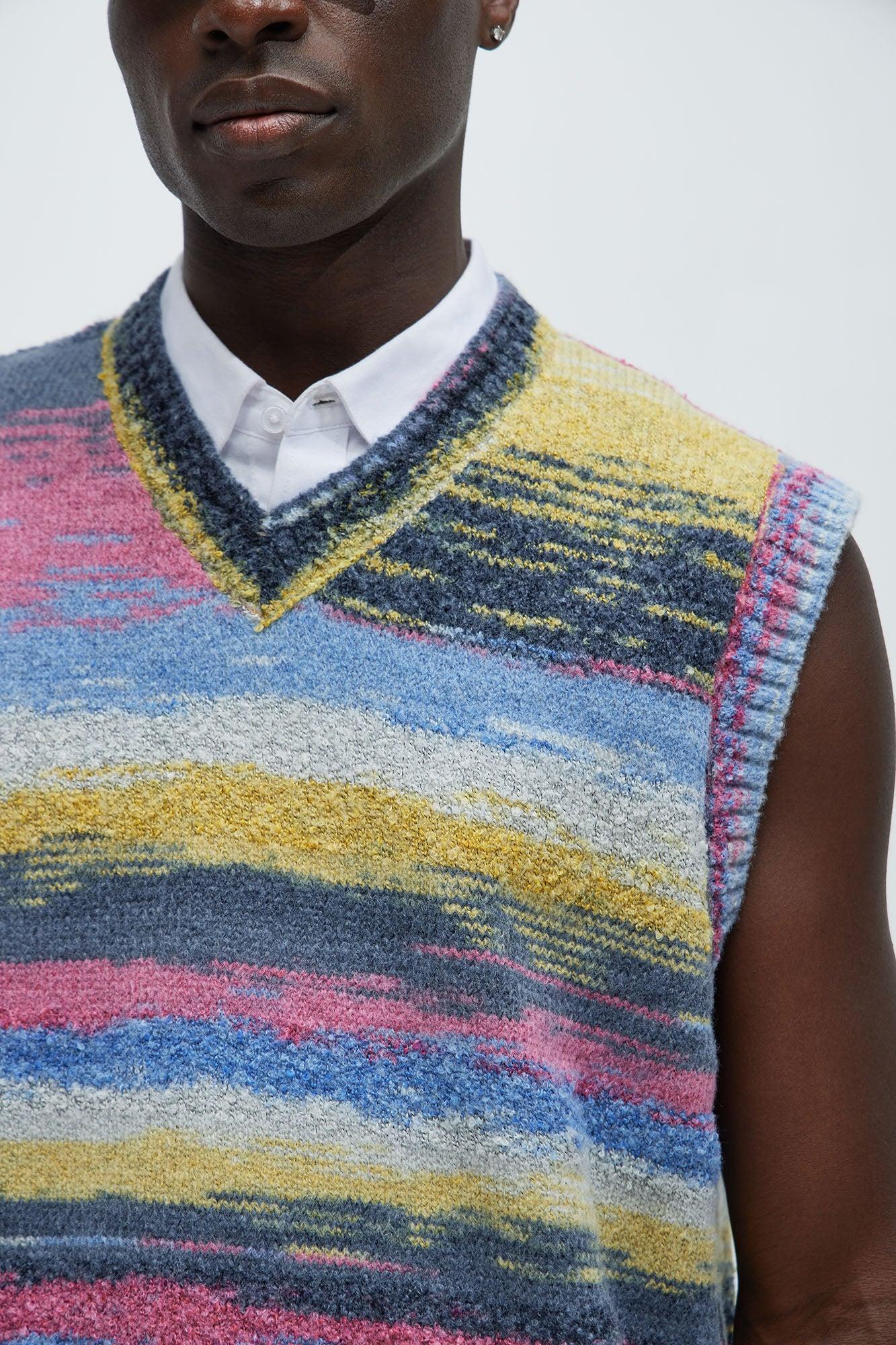 Your Eta Textured Sweater Vest - Multi Color Product Image
