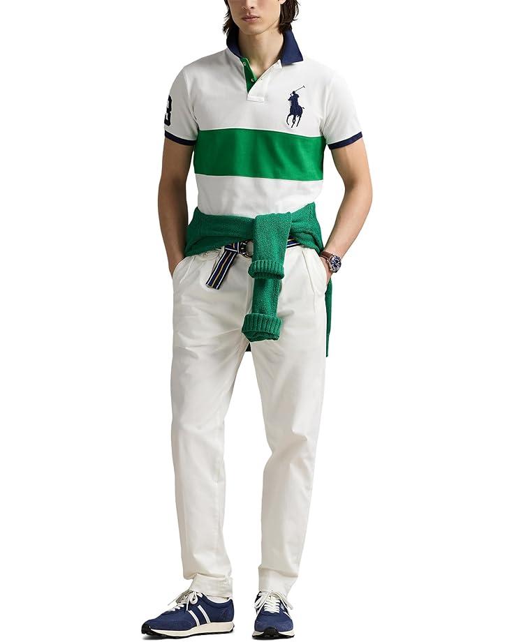 Custom Slim Fit Big Pony Mesh Polo Shirt Product Image
