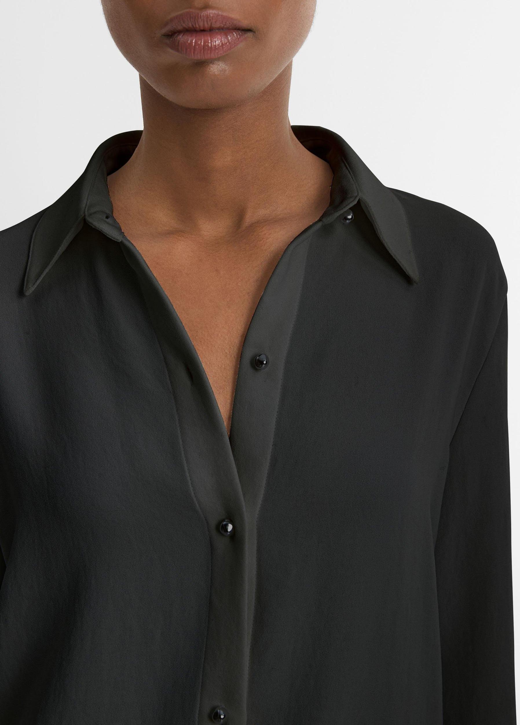 Pearl-Button Long-Sleeve Shirt Product Image