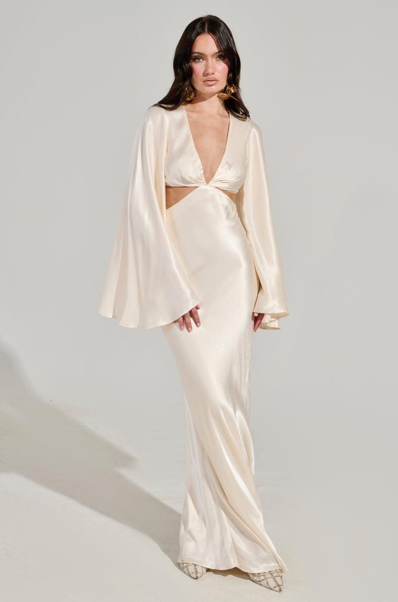 TAYLOR SATIN MAXI DRESS Product Image
