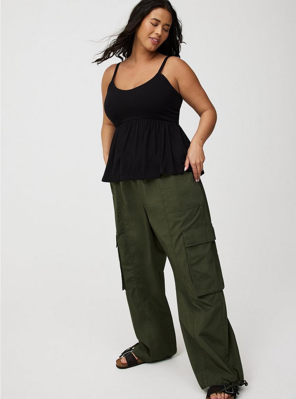 High-Rise Poplin Parachute Pant Product Image