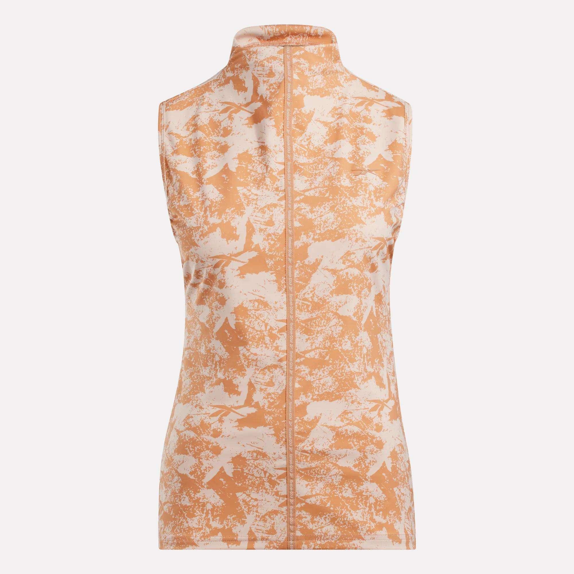 Women's Sleeveless Mock Neck Golf Top - Vector Abstract Print Female Product Image