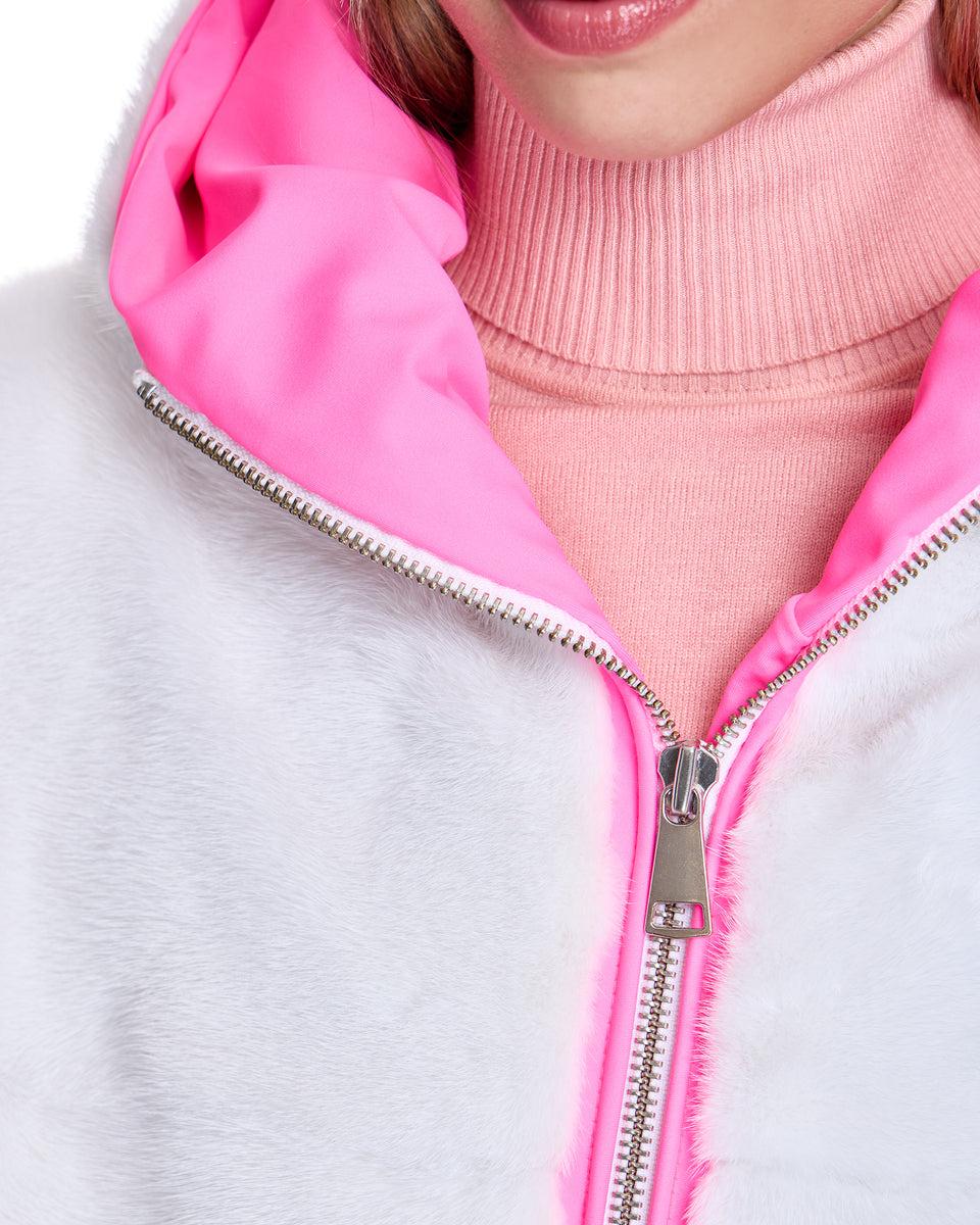 Hooded Mink Jacket Product Image