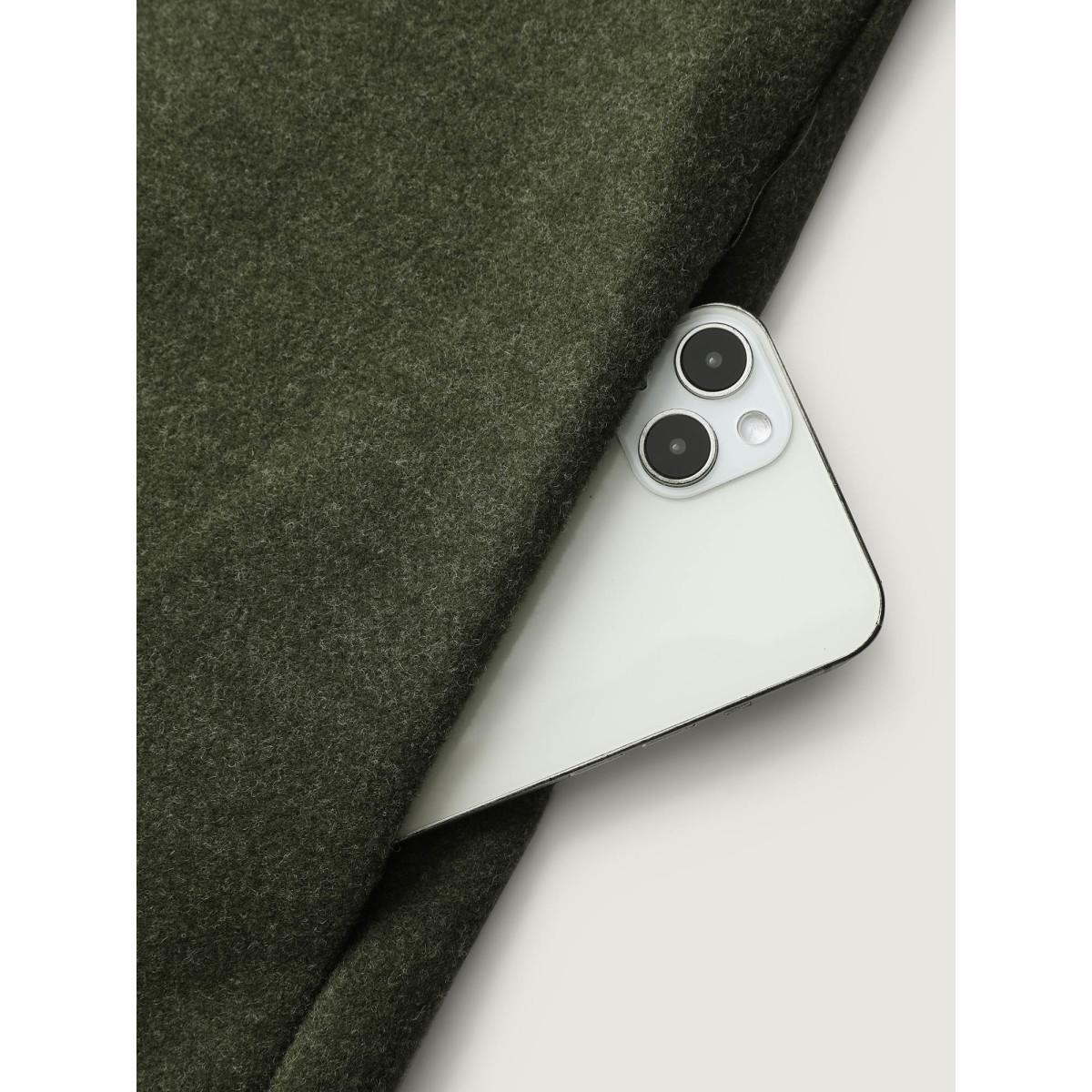 Plus Size Flared Sleeve A-Line Button Jacket Women ArmyGreen Timeless Pleated Loose Ladies Elegant Winter Coats BloomChic 28/5X Product Image