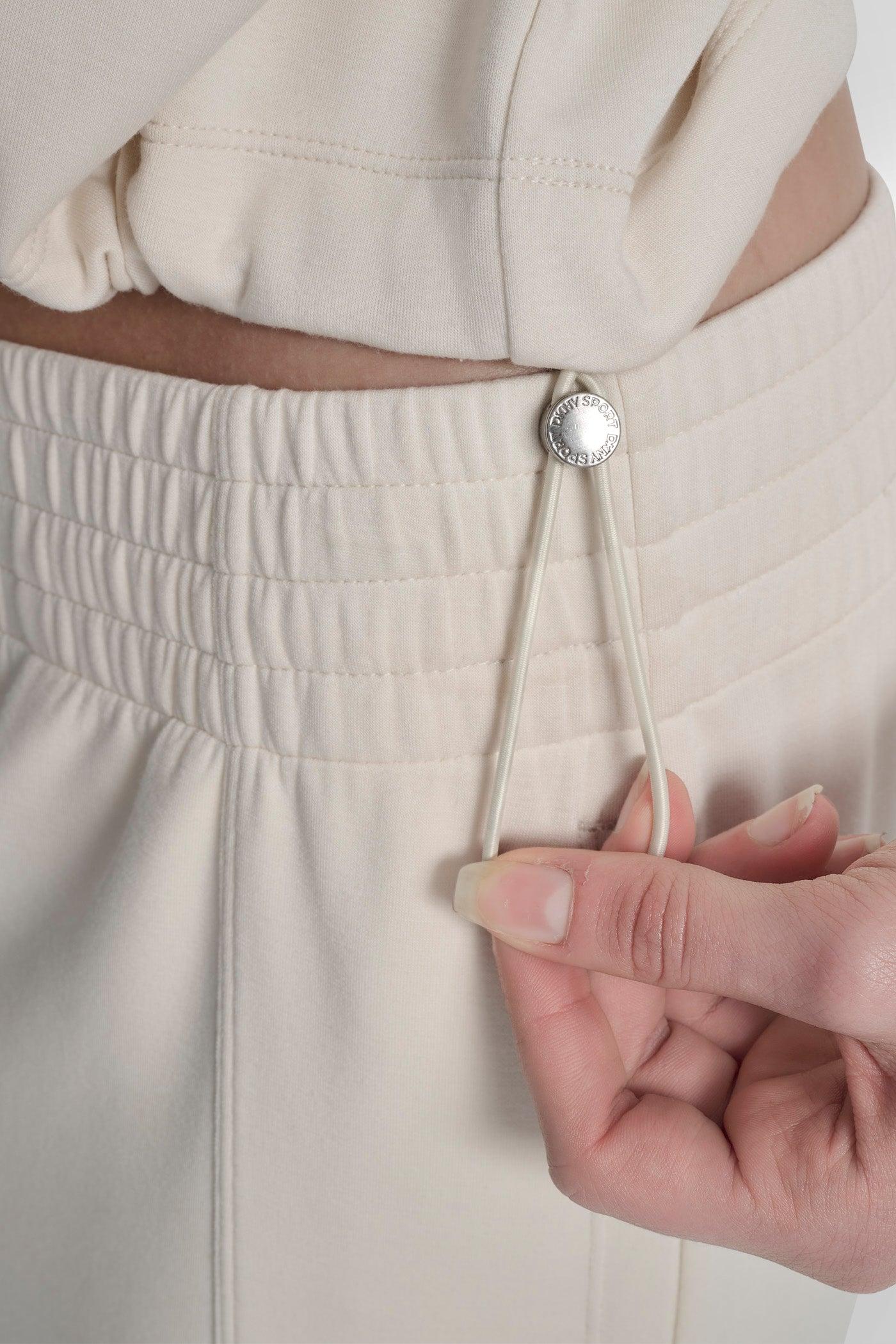 CROPPED DRAWSTRING-HEM SWEATSHIRT Product Image