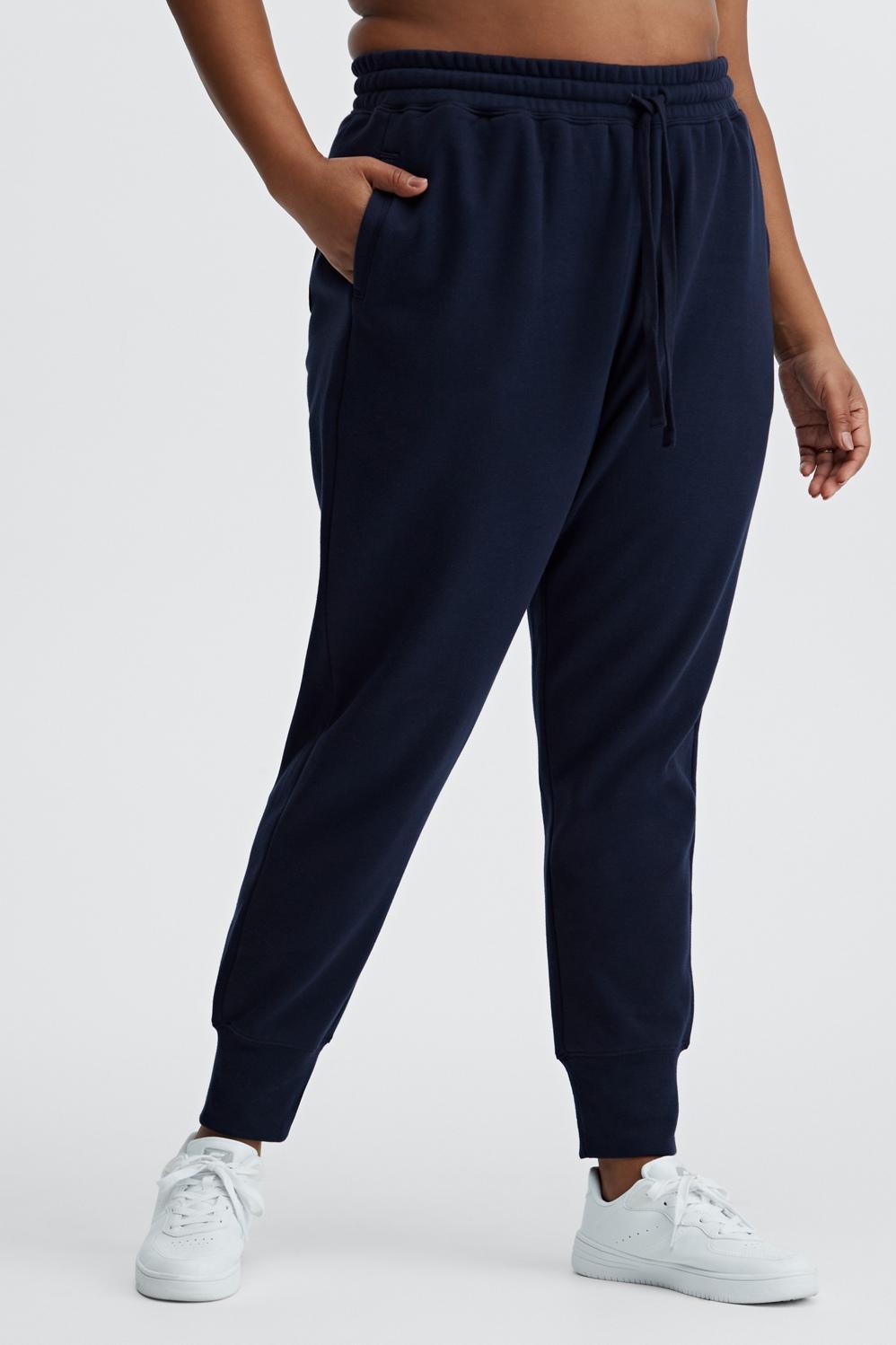 Fabletics Luxe Fleece Jogger Womens blue Size XS Product Image