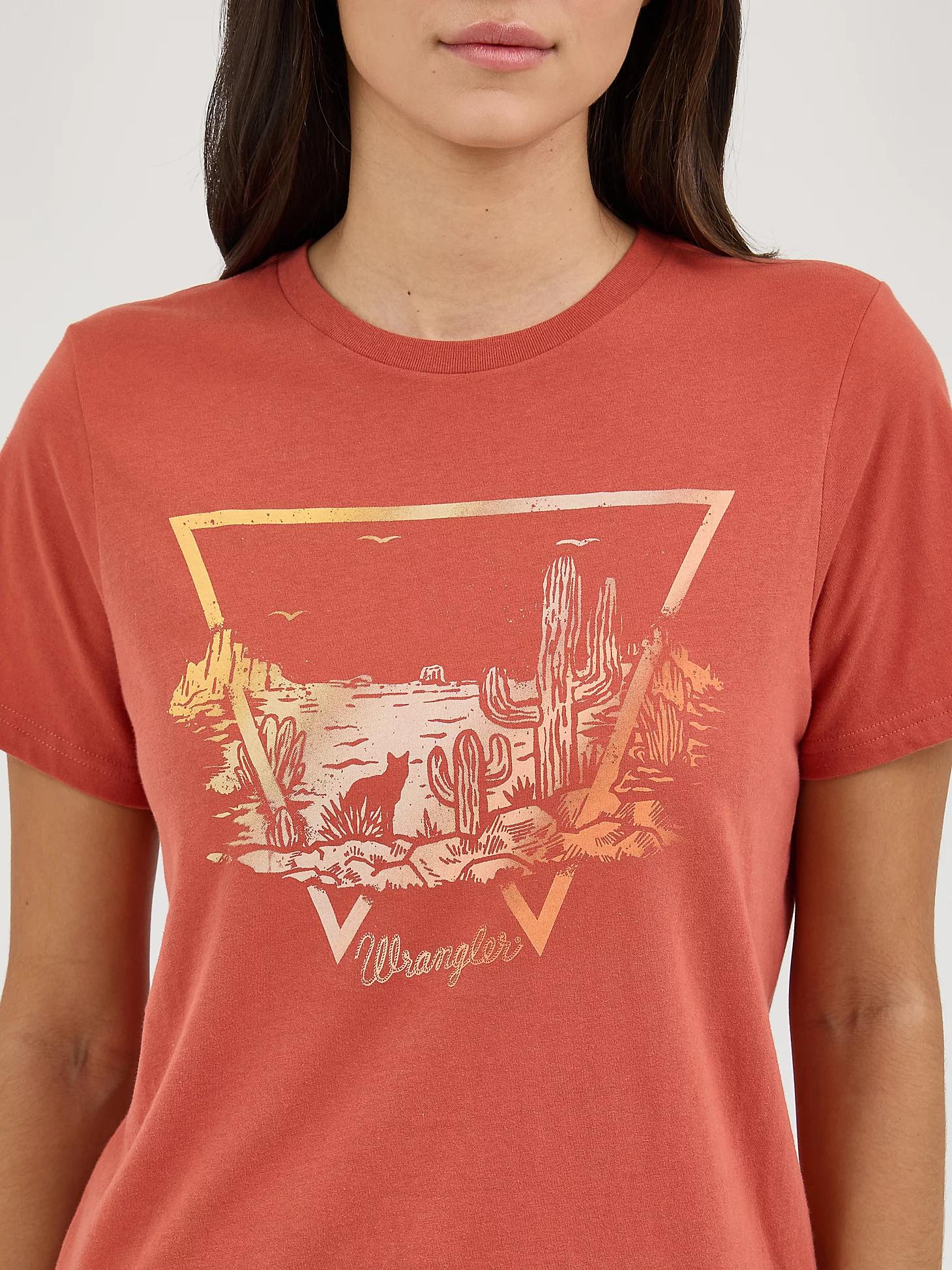 Women's Wrangler Southwestern Graphic Regular Fit Tee in Bruschetta Product Image