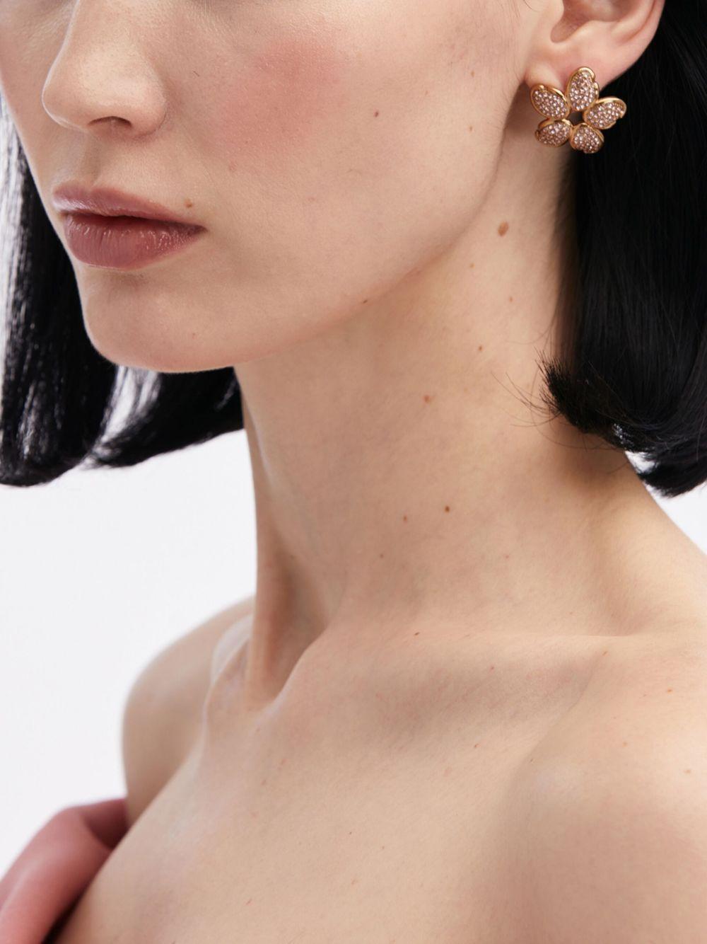 Crystal O Flower earrings Product Image