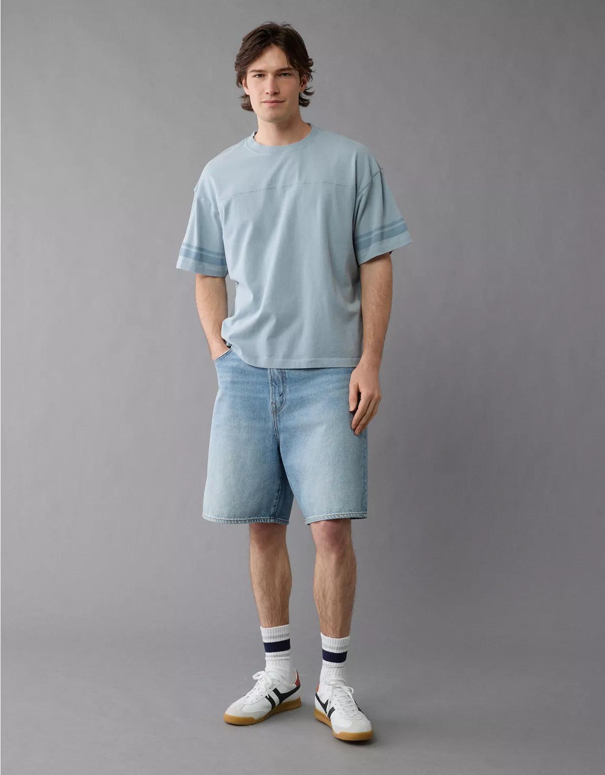 AE Boxy Sueded Football T-Shirt Product Image