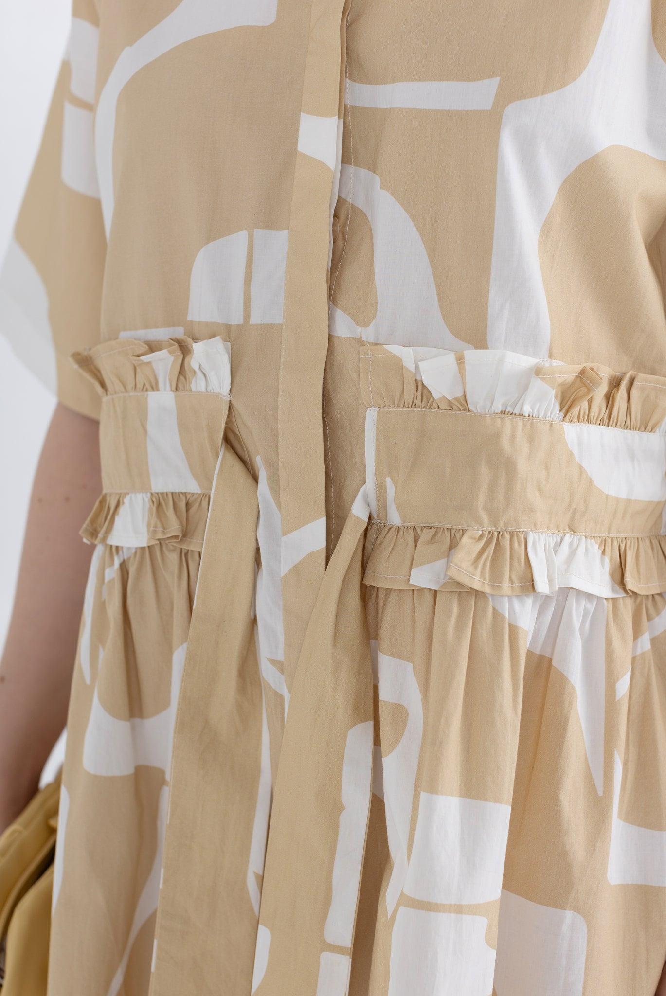 Gabrielle Dress - Wheat Sky Product Image