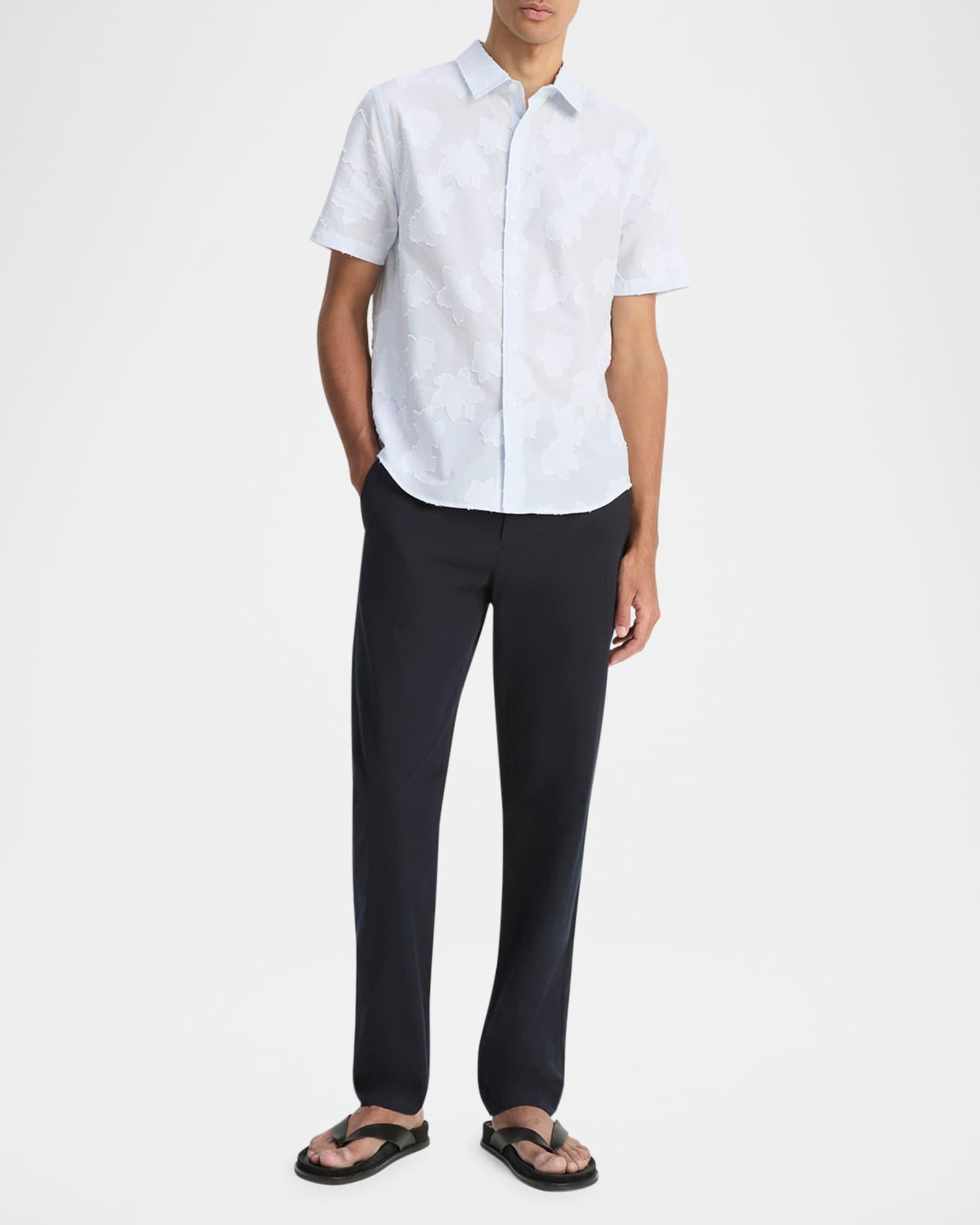 Men's Fil Coupe Floral Stripe Short-Sleeve Shirt Product Image