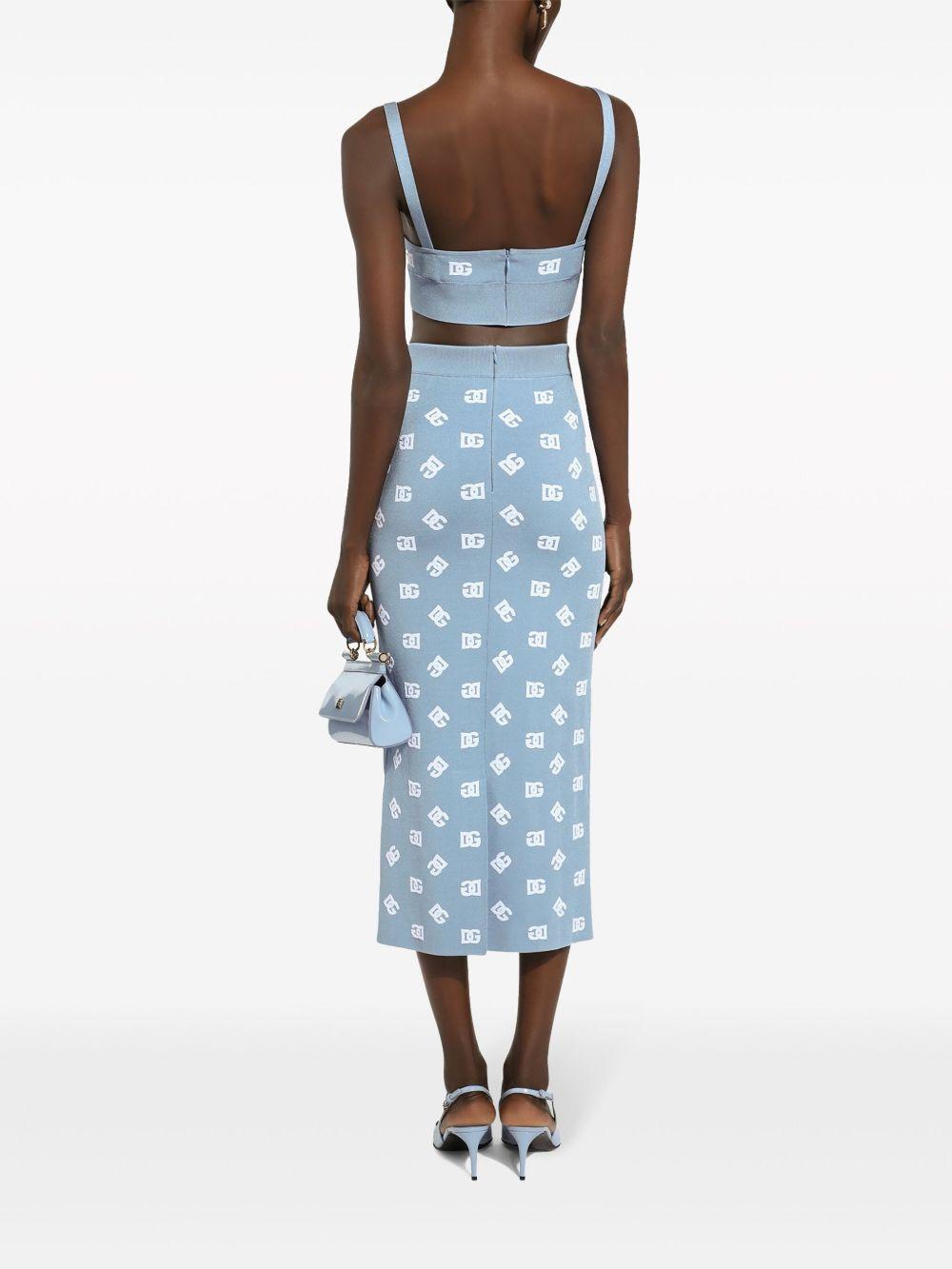 logo embroidered cropped top Product Image