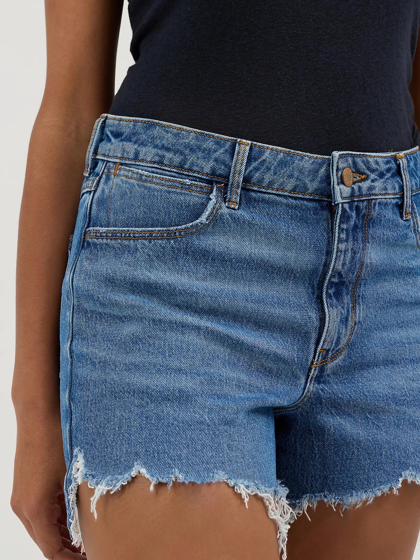 Women's Mid Rise Denim Short | Women's SHORTS & SKIRTS | Wrangler® Product Image