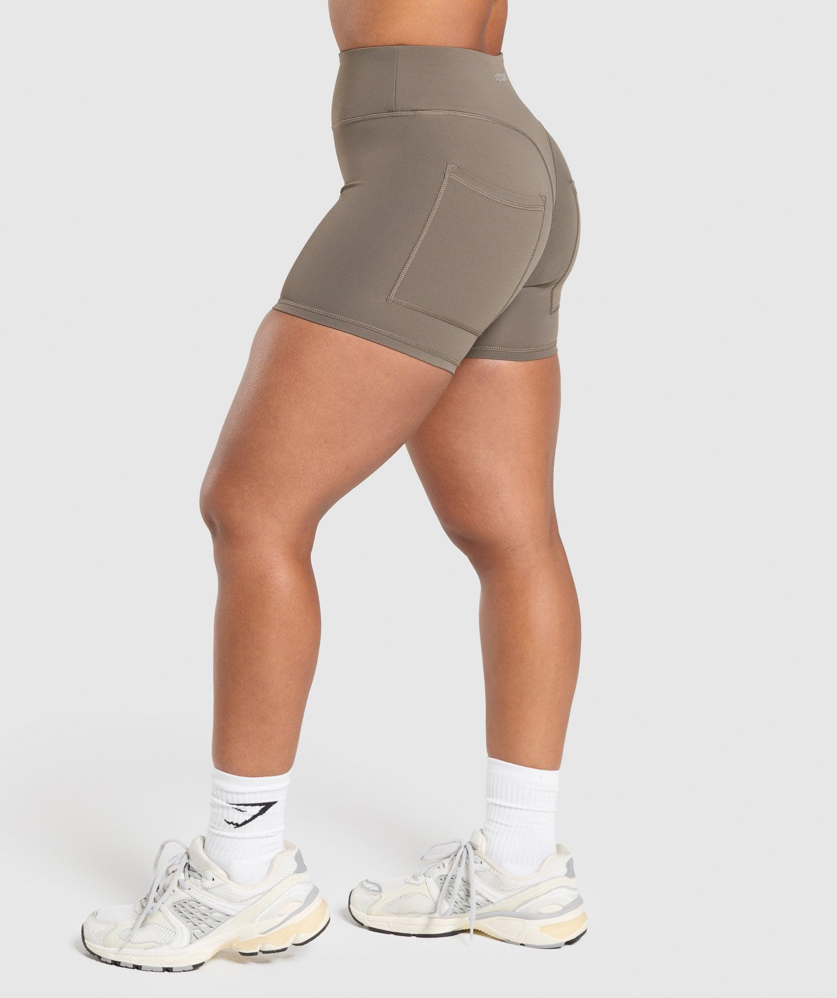 Gymshark Superset Pocket Shorts - Camo Brown Female Product Image