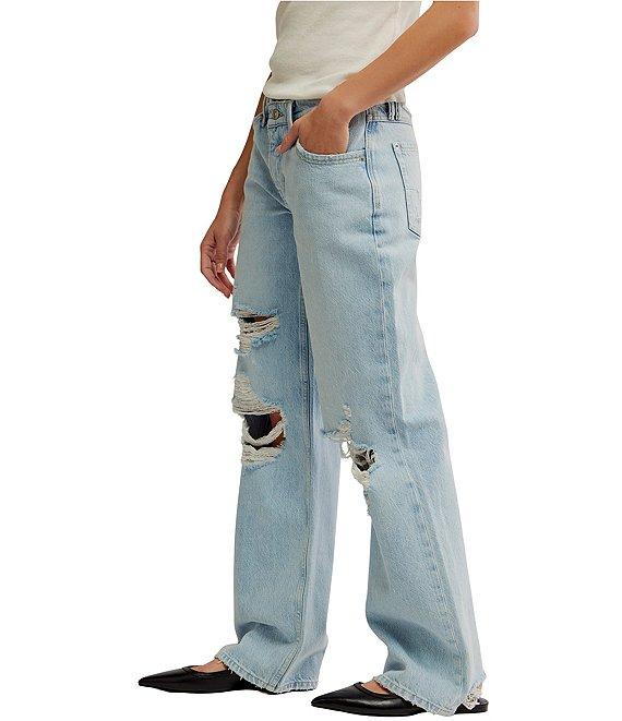 Free People Tennessee Low-Rise Rigid Denim Boyfriend Jeans Product Image
