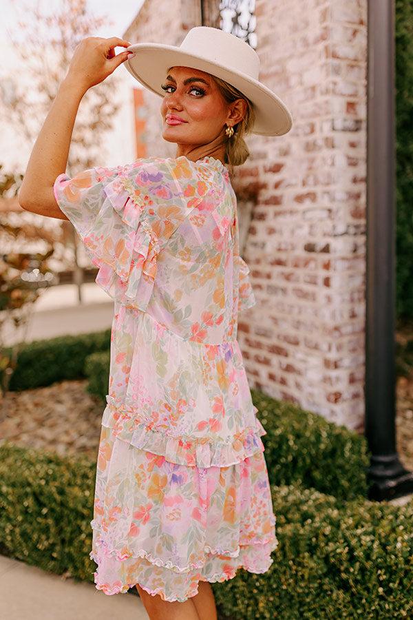 Sweet Blossom Ruffle Mini Dress Product Image