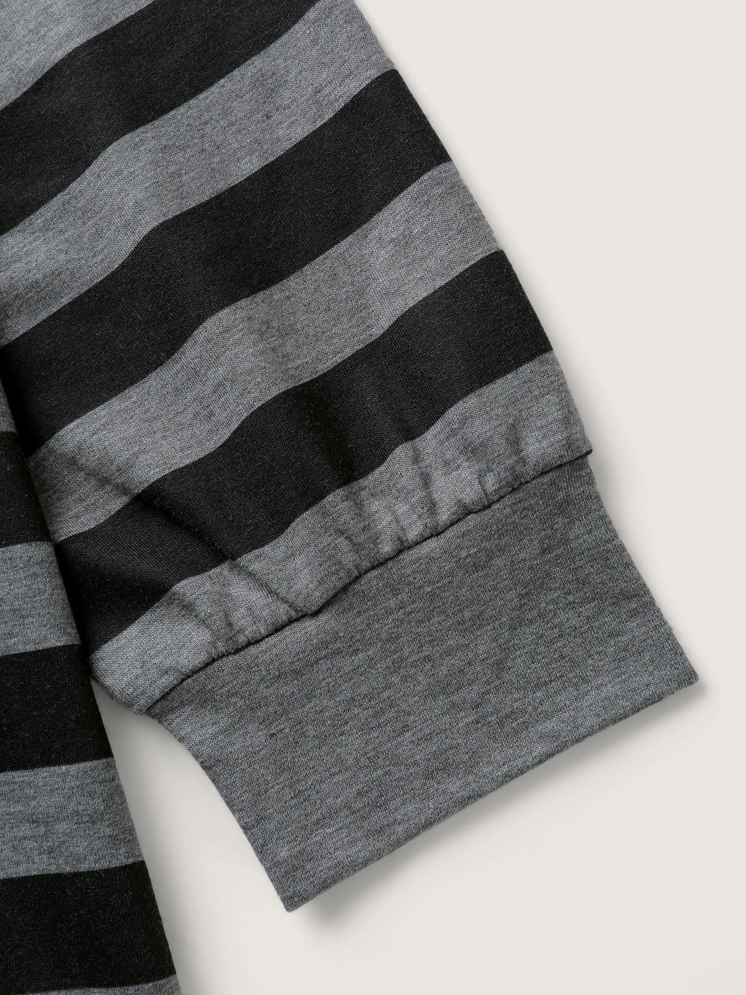 Skull Stripe Print Crewneck Sweatshirt Female Product Image