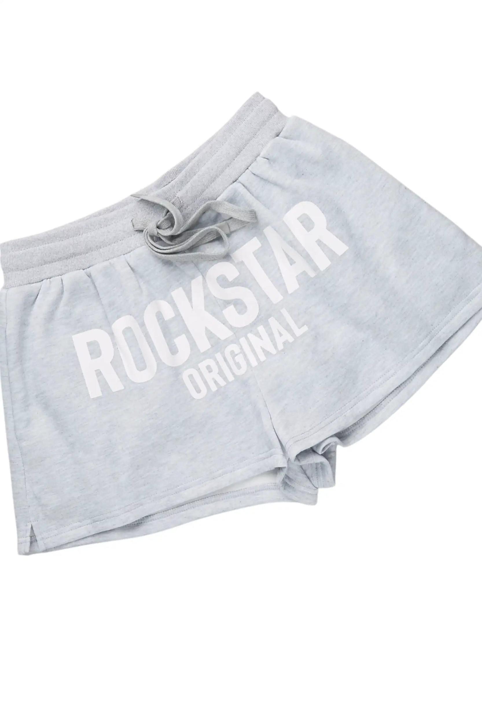 Sabrina White/Grey T-Shirt Short Set Female Product Image