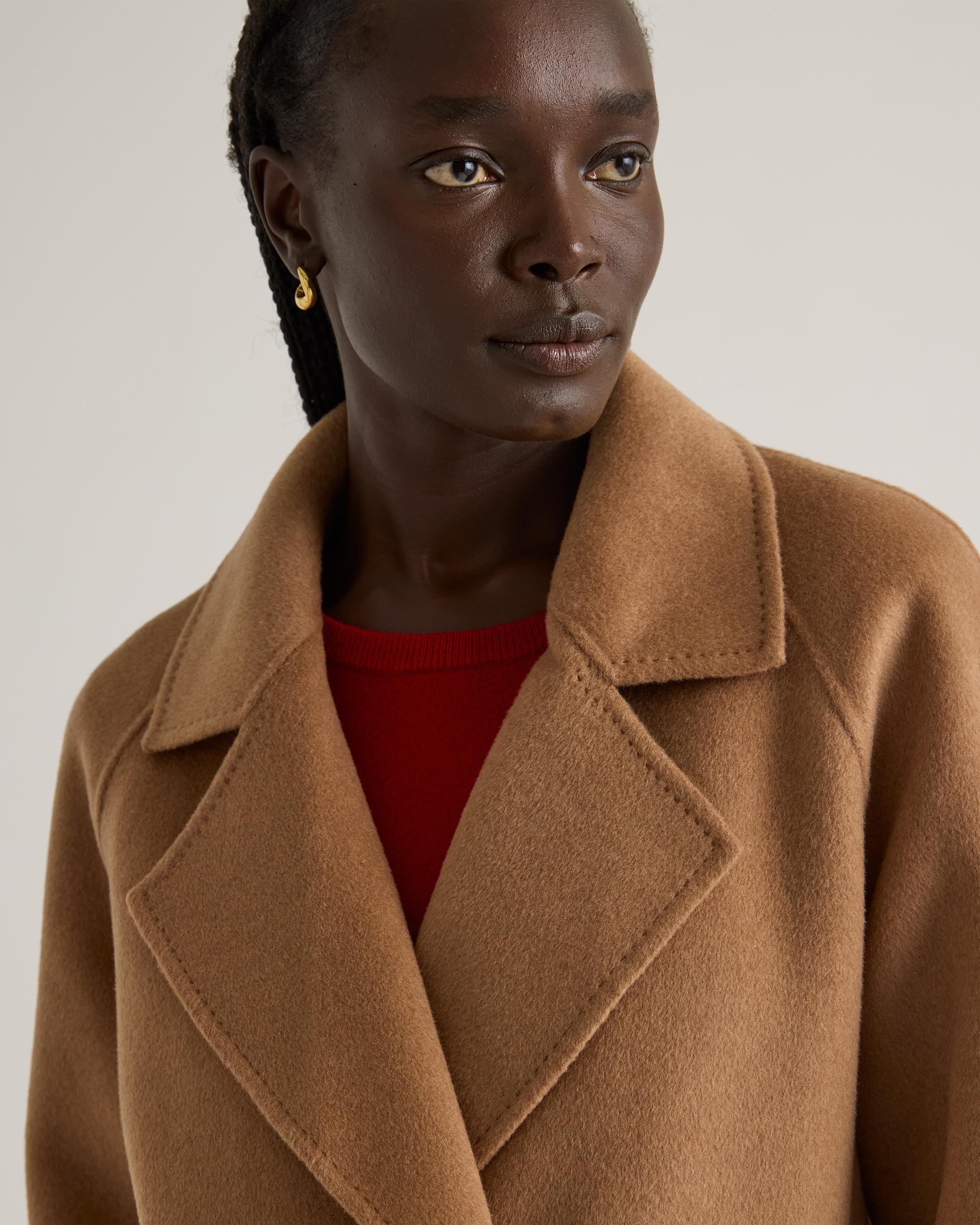 Quince | Women's Double-Faced Merino Wool Notched Lapel Coat Size XL Product Image