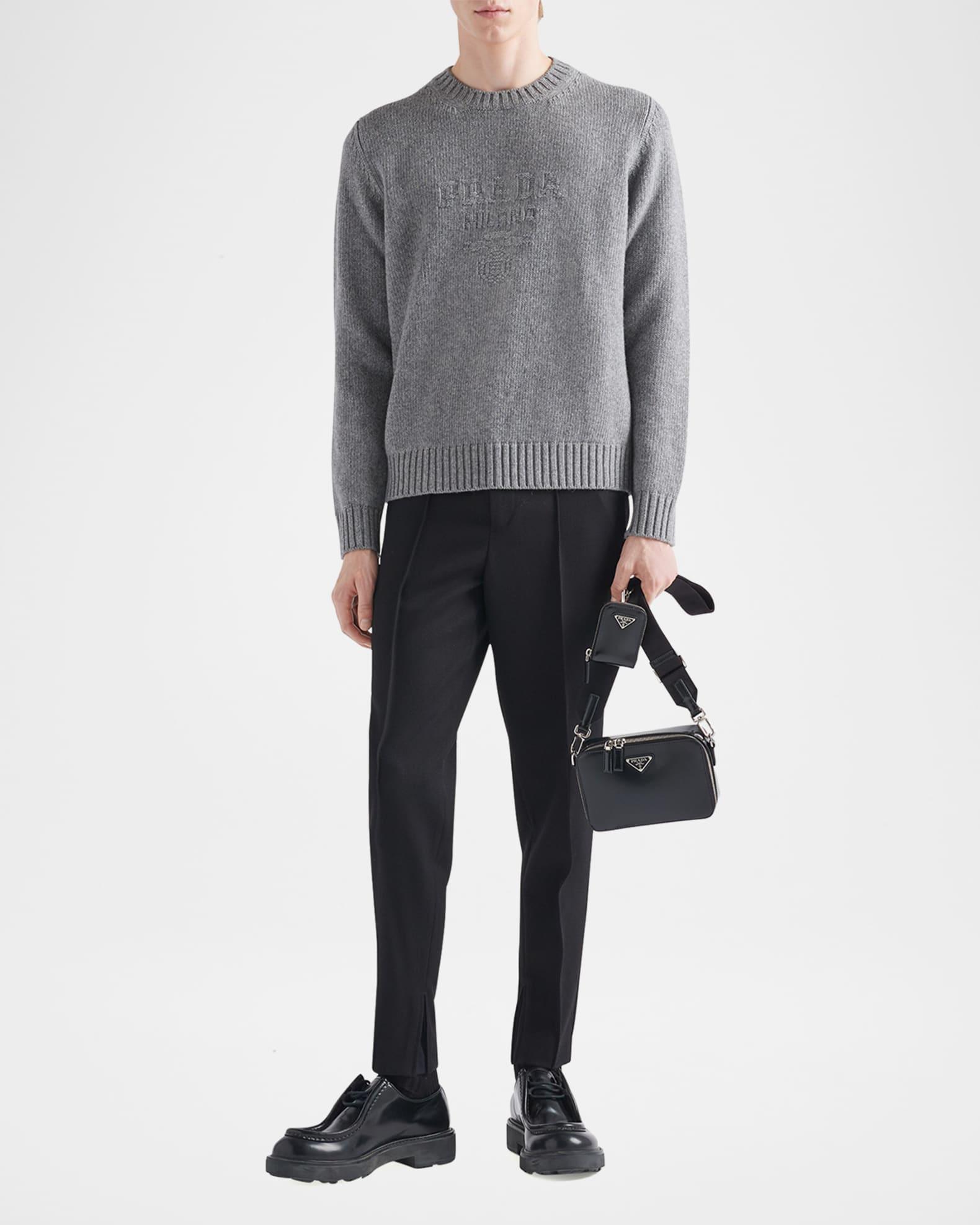 Men's Wool-Cashmere Logo Sweater Product Image