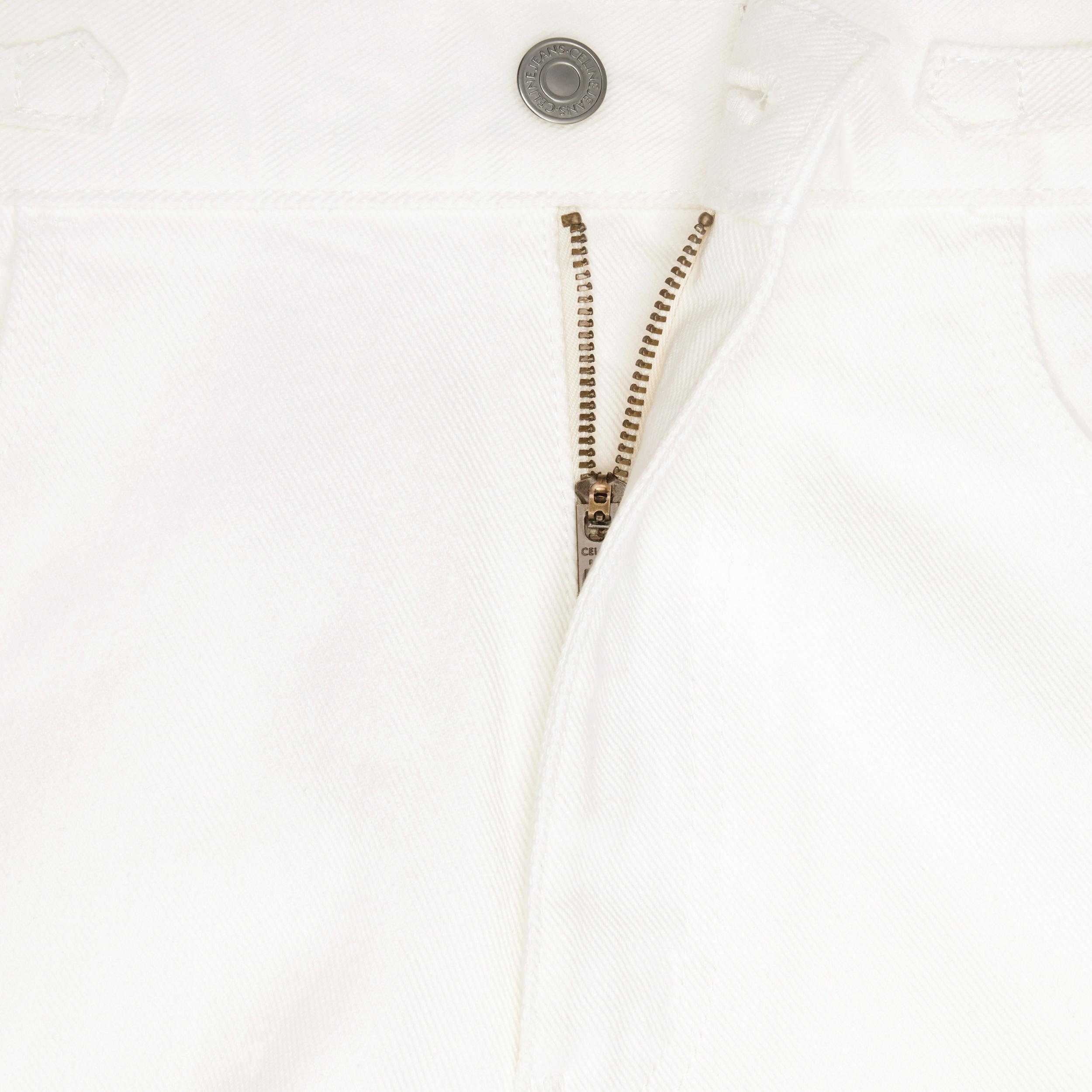 Jane flared jeans in optic white wash denim Product Image