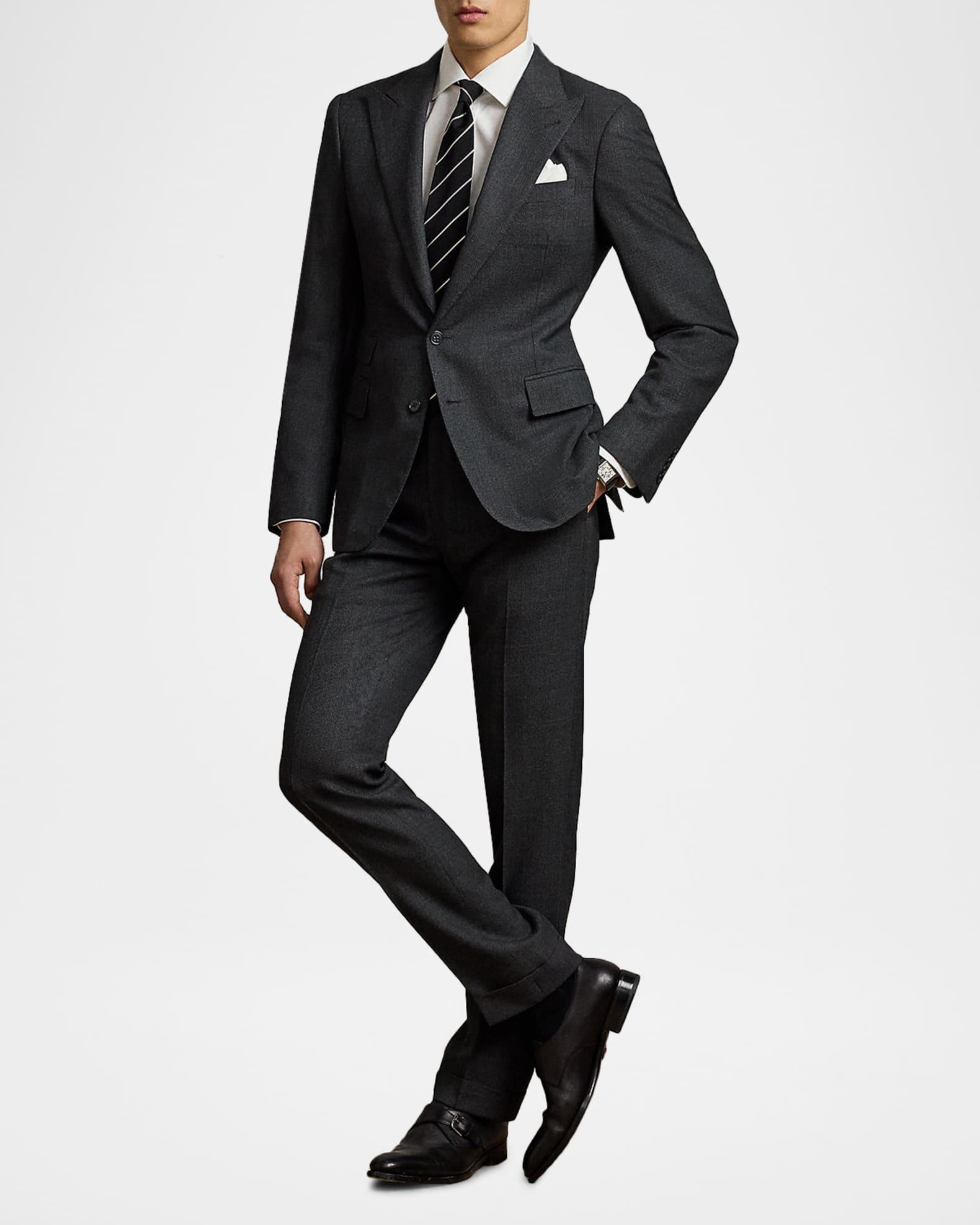 Men's Gregory Wool and Cashmere Birdseye Suit Product Image