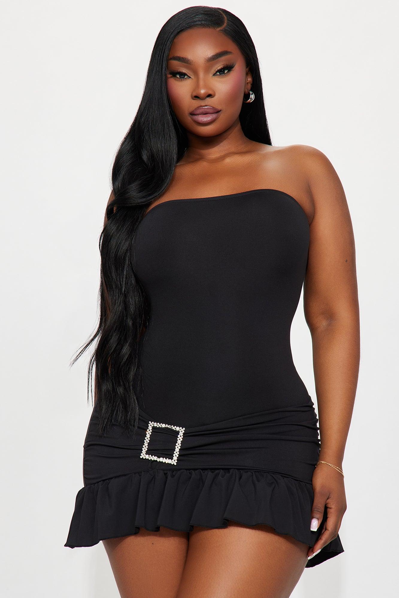 Mahlia Micro Mini Dress - Black Product Image