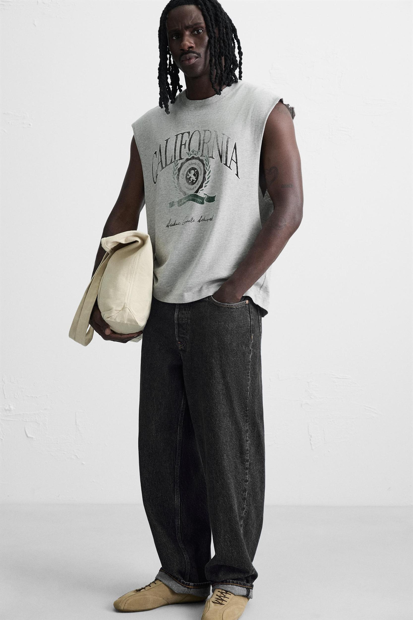 WASHED PRINT TANK TOP Product Image