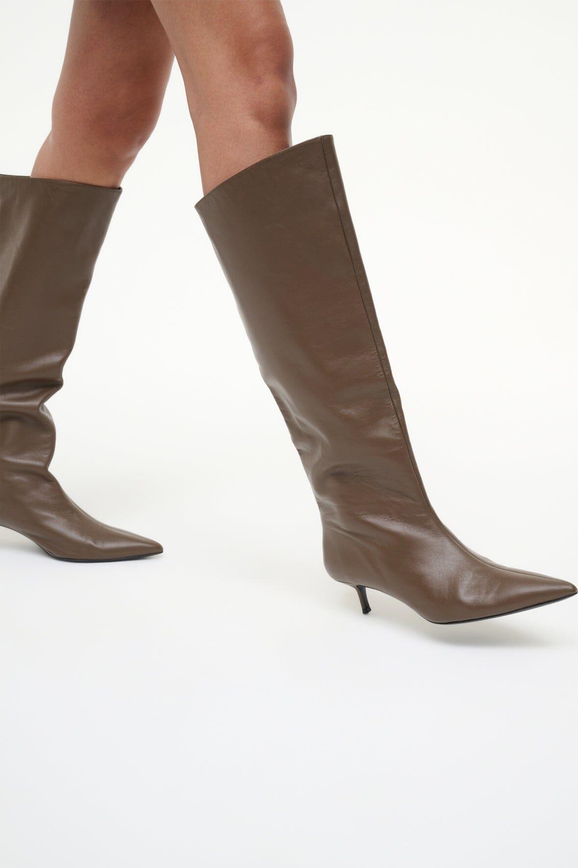 SEBASTIAN KITTEN HEEL BOOT | TRUFFLE Product Image