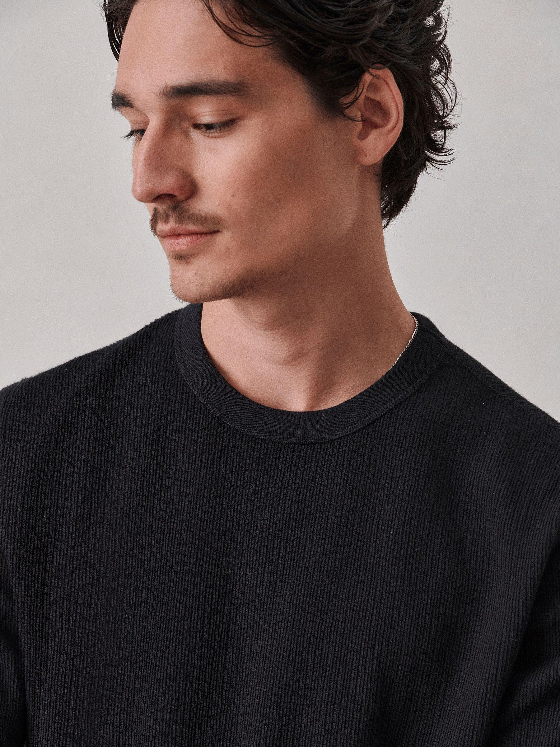 Black Vintage Thermal Surplus Tee Product Image