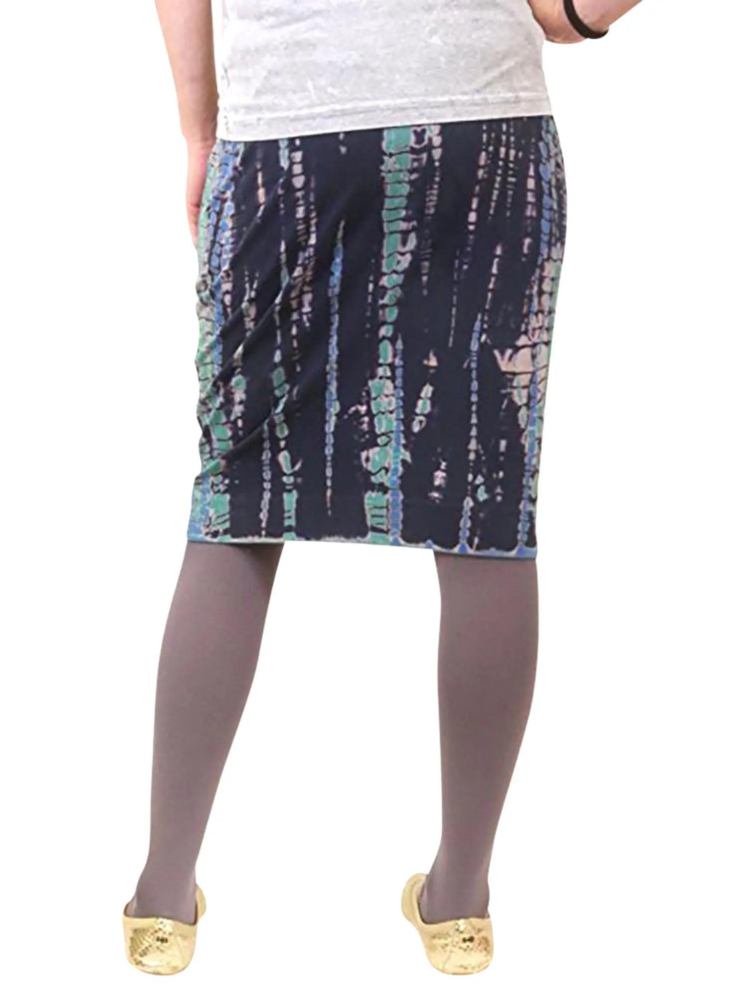 Hard Tail Wide Cut Cotton Pencil Skirt W-525 Product Image