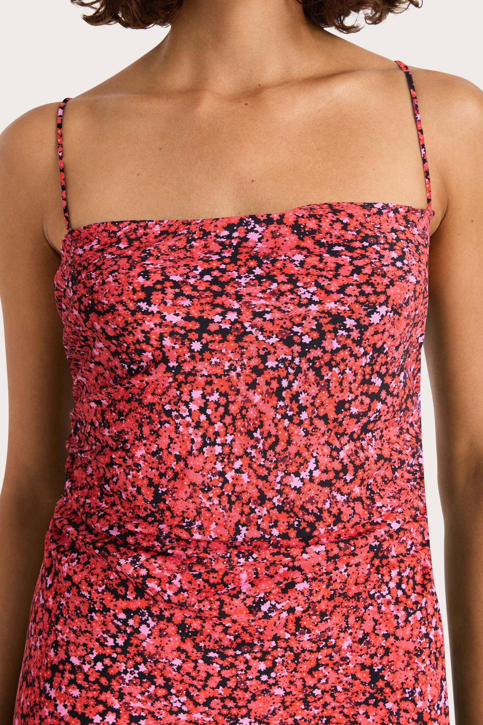 Rosas Midi Dress Meander Micro Red - Final Sale Product Image