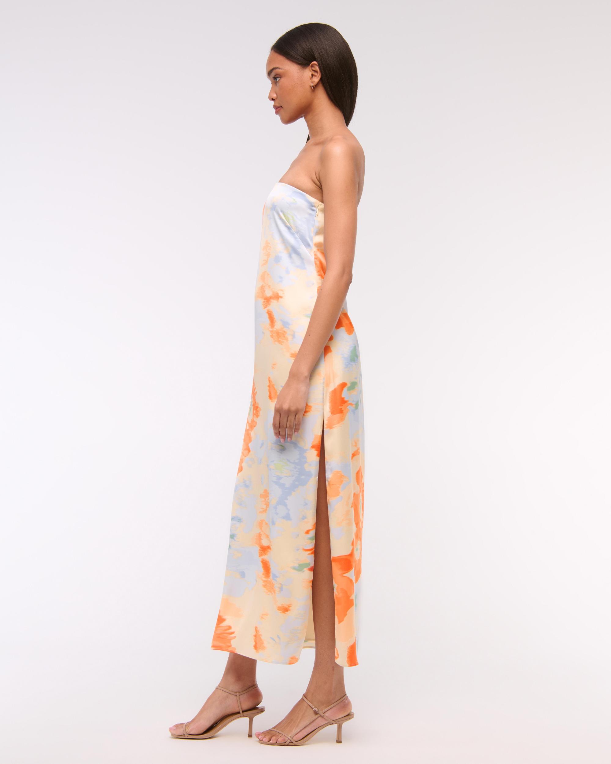 The A&F Julia Strapless Slip Maxi Dress Product Image