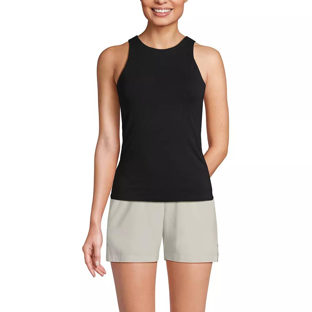 Women's Lands' End Fitted Crewneck Tank Top,  Product Image