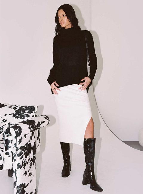 Tanna Midi Skirt Cream Product Image