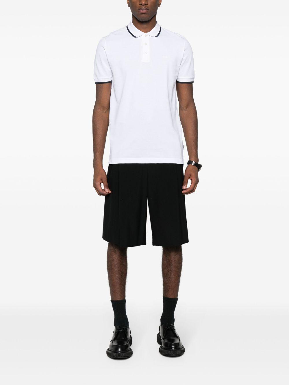 logo-rubberised cotton polo shirt Product Image