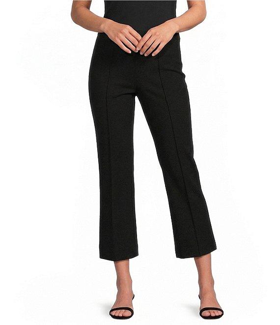 Investments Petite Size Pull-On Light Weight Ponte Kick Flare Crop Pants Product Image