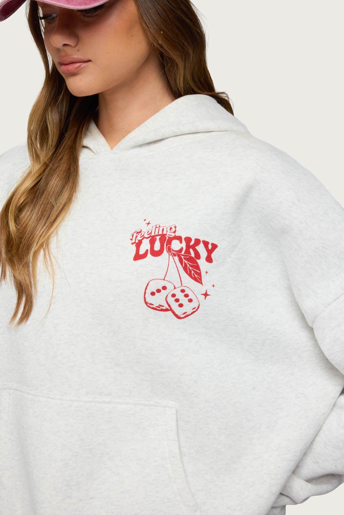 Feeling Lucky Oversized Hoodie Product Image