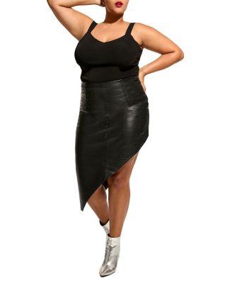 Fallon Recycled Leather Skirt Product Image