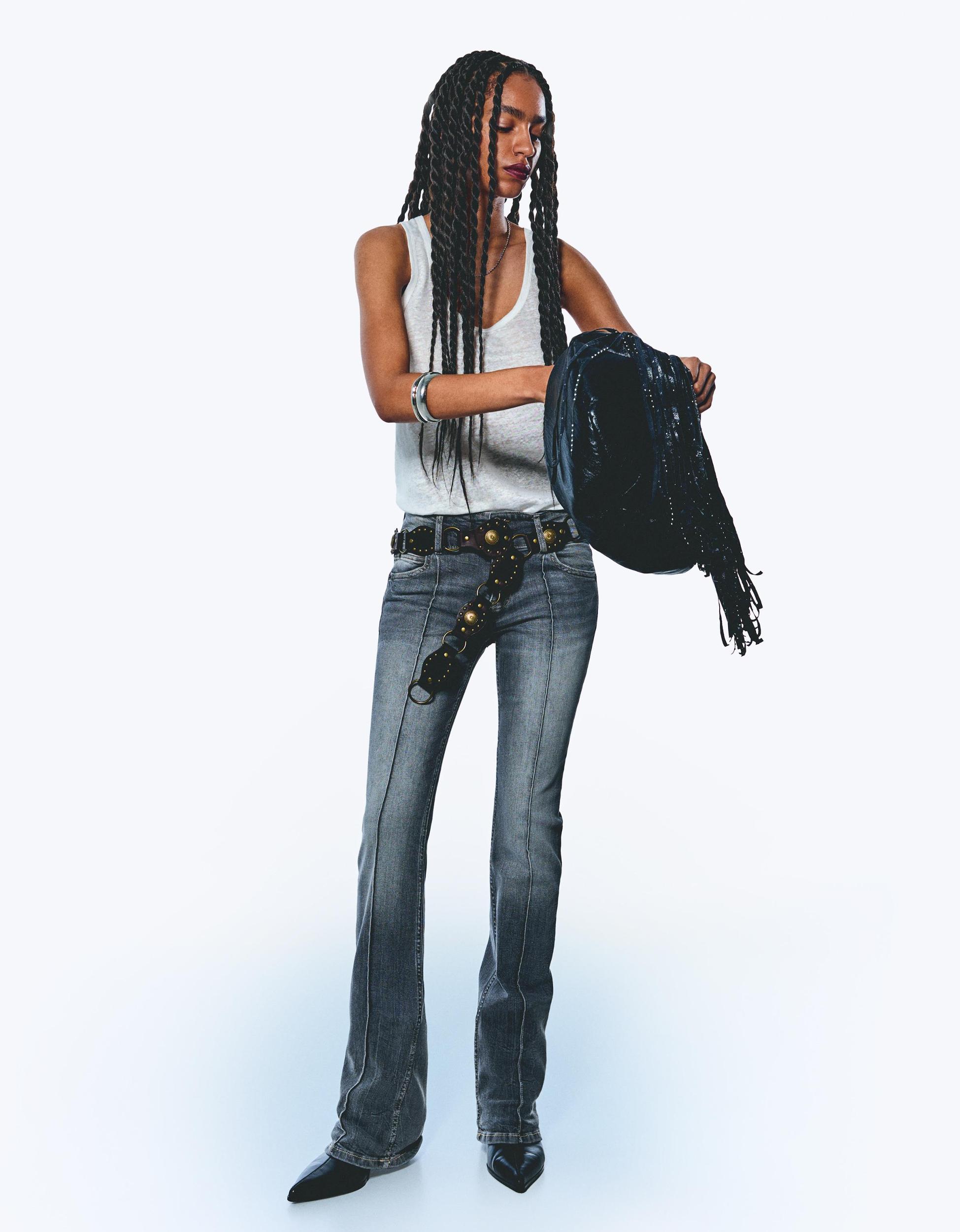 Low-rise bootcut jeans Product Image