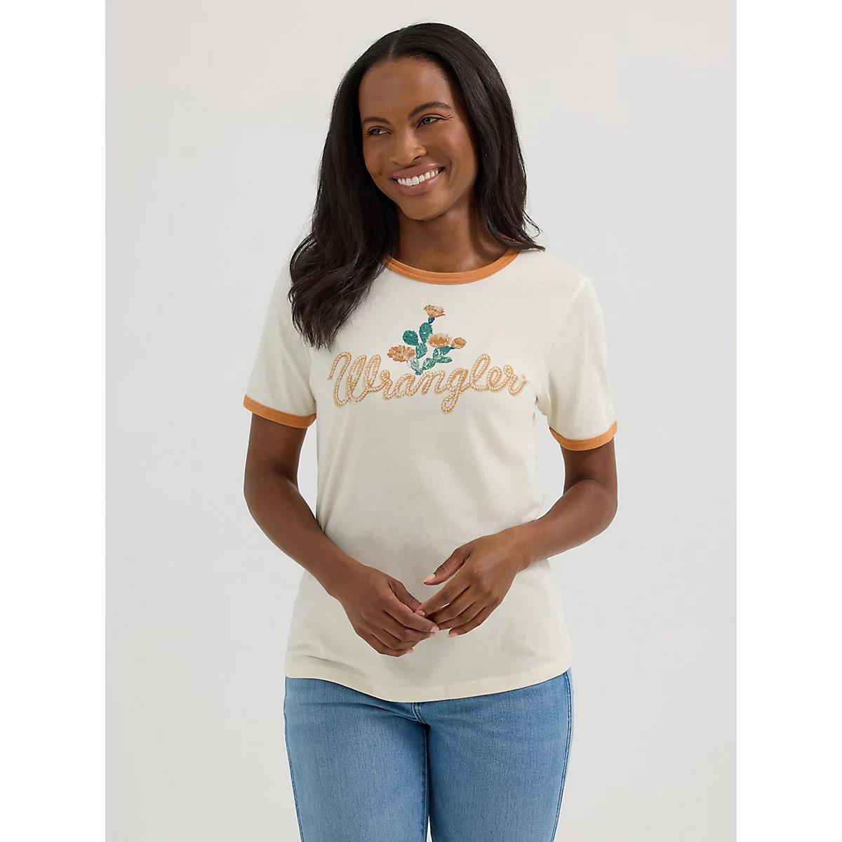 Women's Wrangler Graphic Ringer Tee | Women's TOPS | Wrangler® Product Image